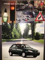 Citroën Saxo Auto École rijschool, brochure/folder Frankrijk, Ophalen of Verzenden, Zo goed als nieuw, Citroën