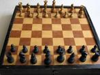 Antieke spellendoos: tric trac, schaak en damspel, Een of twee spelers, Ophalen of Verzenden, Gebruikt