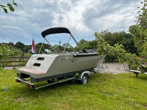 Meersloep 600 Tender | Honda BF50 PK | Kalf trailer, Watersport en Boten, Sloepen, Zo goed als nieuw, 30 tot 50 pk, 6 meter of meer