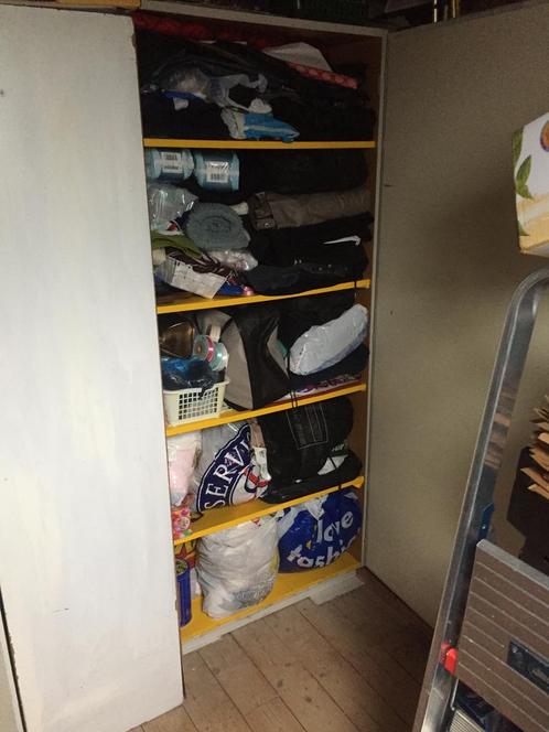 Vintage kledingkast,kast,opbergkast,garagekast,archiefkast,, Huis en Inrichting, Kasten | Kledingkasten, Zo goed als nieuw, 150 tot 200 cm
