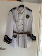 Marine jasje maat 54 & witte linnen broek 33/34, Ophalen, Gedragen, Maat 52/54 (L)