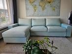 3-zitsslaapbank met chaise longue saxemara lichtblauw VIMLE, Huis en Inrichting, Ophalen, Gebruikt, Tweepersoons, 140 cm