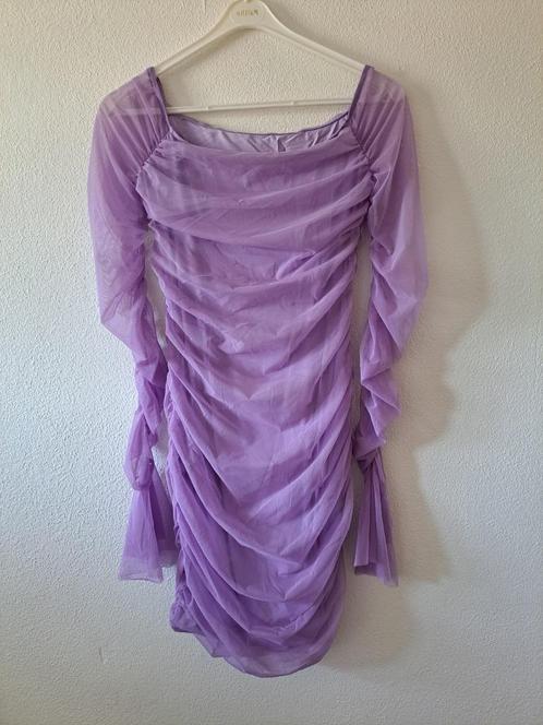paarse shein jurk maat 38, Kleding | Dames, Jurken, Zo goed als nieuw, Maat 38/40 (M), Paars, Boven de knie, Ophalen of Verzenden