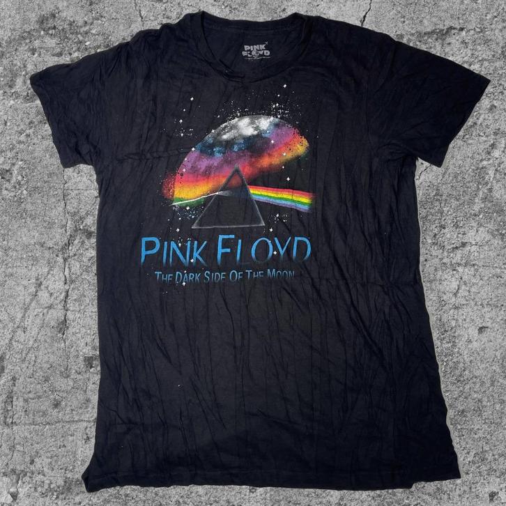 Vintage T-shirt Pink Floyd Dark side of the MoonT-201, Kleding | Heren, T-shirts, Zo goed als nieuw, Maat 52/54 (L), Zwart, Verzenden