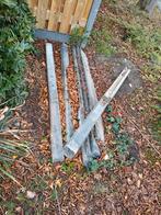 Betonpaal en betonbandjes voor schutting, Ophalen of Verzenden, Gebruikt, Palen