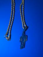 Billie Eilish Ketting Blauw + Sticker, Nieuw, Overige materialen, Met hanger, Verzenden