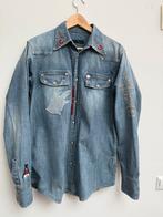 Dsquared² vintage denim blouse - dames 50 (oversized M/L), Dsquared2, Ophalen of Verzenden, Zo goed als nieuw, Blauw
