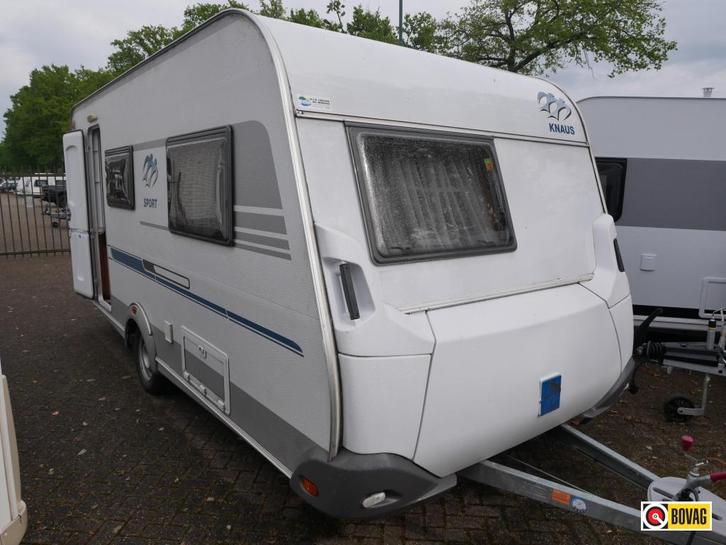 Knaus Sport 450 QFU, Caravans en Kamperen, Caravans, Bedrijf, tot en met 2, 750 - 1000 kg, Rondzit, Knaus, Frans bed, Overige typen