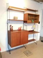 Nisse String wandmeubel met bureau, retro jaren 60 kast, Ophalen, 150 tot 200 cm, 150 tot 200 cm, 25 tot 50 cm