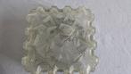 Chunky Franse Retro Vintage brutalist glazen plafond lamp, Ophalen of Verzenden, Zo goed als nieuw