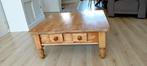 Mooie grote salontafel met lades, Huis en Inrichting, Tafels | Salontafels, Ophalen, Gebruikt, 100 tot 150 cm, Vierkant