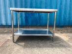 Kleine rvs werktafels --  + onderschap elementen, Ophalen of Verzenden, Gebruikt, 25 tot 50 cm, Minder dan 100 cm
