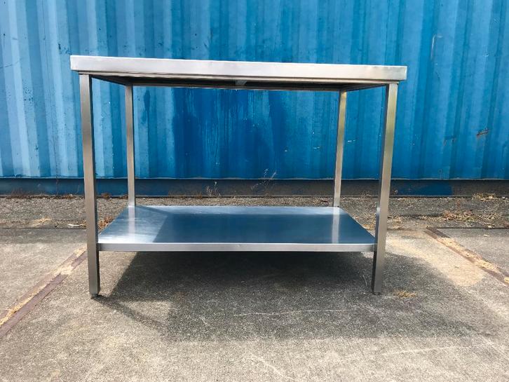 Kleine rvs werktafels --  + onderschap elementen, Huis en Inrichting, Keuken | Keukenelementen, Gebruikt, Minder dan 100 cm, 25 tot 50 cm