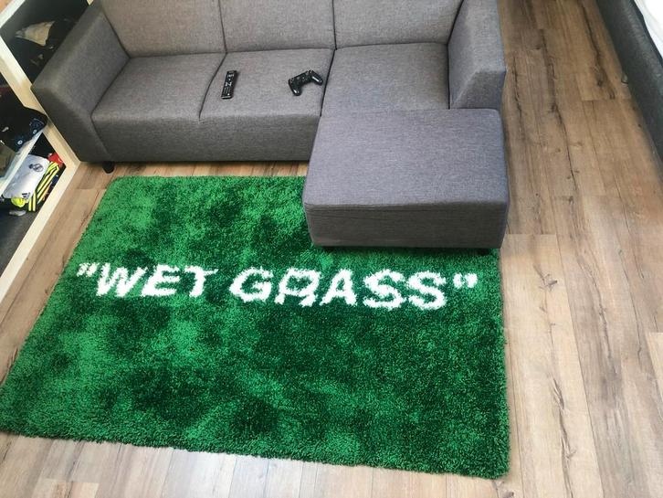 Ikea Wet Grass vloerkleed - Off-white, Huis en Inrichting, Stoffering | Tapijten en Kleden, Zo goed als nieuw, 100 tot 150 cm