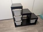 Ikea Trofast Zwart met Witte Bakken - Nette Staat, Ophalen, Kast, Zo goed als nieuw, 75 tot 100 cm