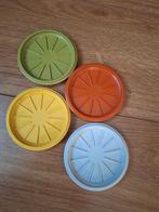 Vintage Tupperware Onderzetters - Set van 4, Ophalen of Verzenden, Zo goed als nieuw, Glas of Kopje