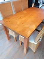 Eetkamertafel met 6 stoelen, Huis en Inrichting, 4 tot 6 stoelen, Gebruikt, Ophalen