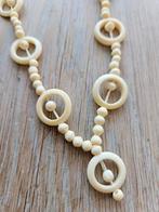 Oude benen kralen ketting, Sieraden, Tassen en Uiterlijk, Kettingen, Ophalen of Verzenden, Gebruikt
