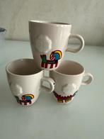 Set van 3 Douwe Egberts kopjes, Huis en Inrichting, Keuken | Servies, Keramiek, Ophalen of Verzenden, Zo goed als nieuw, Overige stijlen