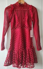 Nieuwe Self Portrait jurk in maat 34 of smalle 36, Nieuw, Ophalen of Verzenden, Maat 34 (XS) of kleiner, Rood