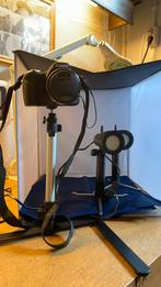 Aangeboden een Canon camera inc. een kleine studio, Ophalen, Zo goed als nieuw, Complete fotostudio