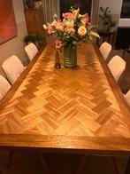 Super gave Visgraat eettafel 220x100 zgan, Ophalen, Elegant stoer industrieel, 200 cm of meer, 50 tot 100 cm