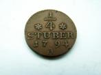 Duitse Staten - OSTFRIESLAND.  1/4 Stuber - 1794 A, Verzenden, Duitsland, Losse munt