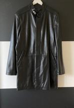 In Nette Staat Leren Heren Jas A C, Ophalen of Verzenden, Zo goed als nieuw, Maat 56/58 (XL), Zwart