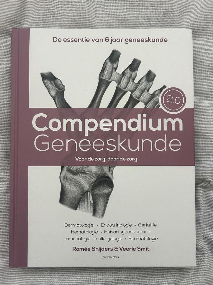 compendium geneeskunde 2.0 zesde druk, Boeken, Studieboeken en Cursussen, Zo goed als nieuw, WO, Beta, Ophalen of Verzenden
