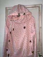 Naketano hoodie maat XL Roze Sterren nieuw staat, Ophalen of Verzenden, Zo goed als nieuw, Maat 46/48 (XL) of groter, Roze