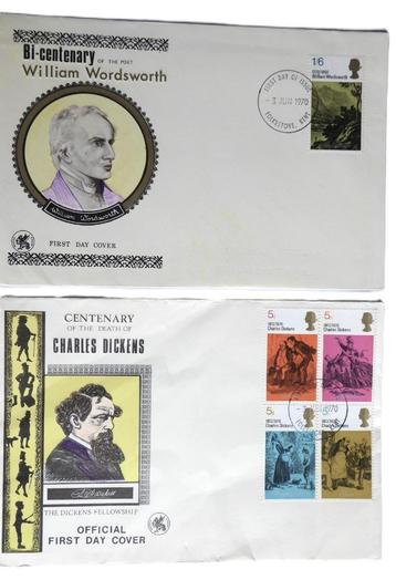 2 FDC Engeland 1970 beschikbaar voor biedingen