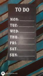 Krijtbord weekkalender, Zo goed als nieuw, Ophalen
