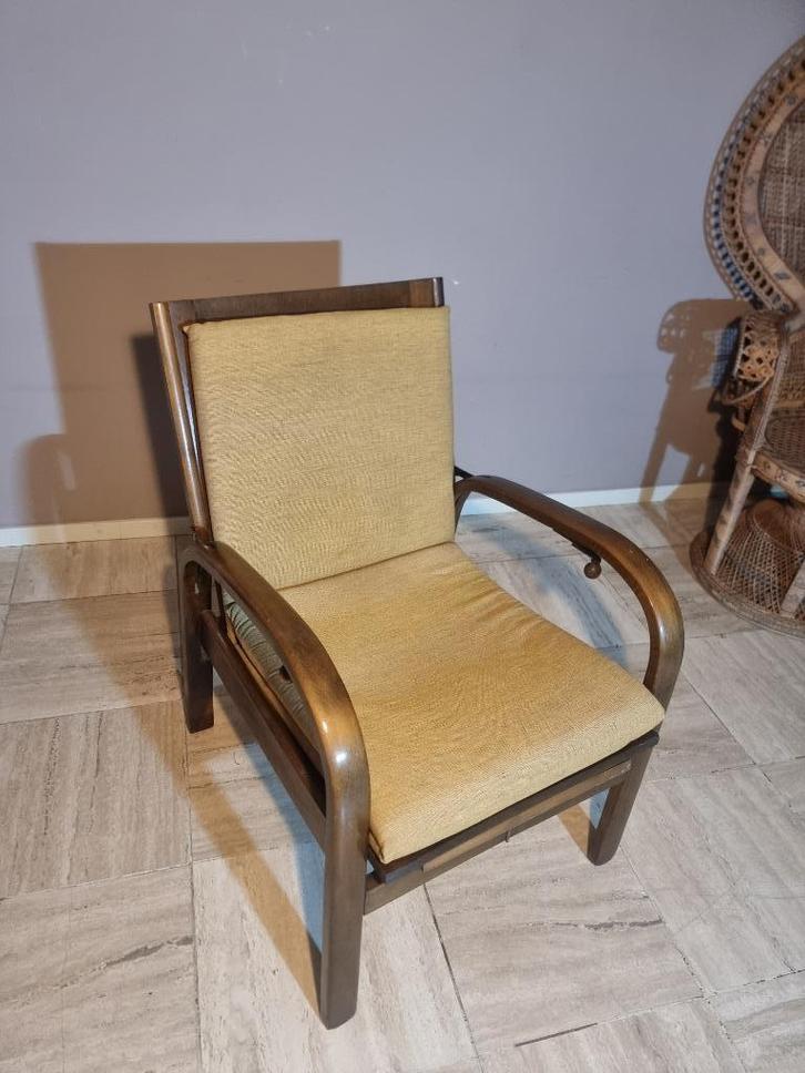 Design Deens vintage lounge fauteuil jaren 60 verstelbaar, Verzamelen, Retro, Huis en Inrichting, Ophalen of Verzenden