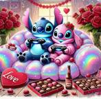 Diamond painting Disney Stitch 50x50 ronde steentjes, Ophalen of Verzenden, Nieuw, Knutselwerk