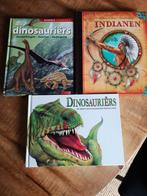 3 hardcover boeken.dino's en indianen, Ophalen, Gelezen, Overige onderwerpen