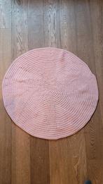 Roze gehaakt vloerkleed, Rond, Ophalen of Verzenden, Zo goed als nieuw, Overige kleuren