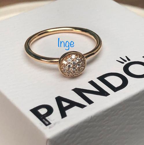 NIEUW Pandora Retired 14K gouden Dazzling Droplet Ring mt 54, Sieraden, Tassen en Uiterlijk, Ringen, Nieuw, Dame, Goud, Ophalen