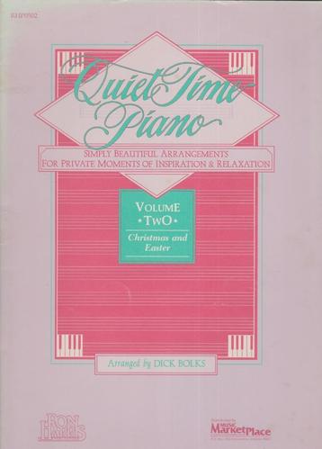 DICK BOLKS - QUIET TIME PIANO - VOLUME 2 - CHRISTMAS/EASTER beschikbaar voor biedingen
