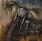 Motorcycle hand painted dimensional wall art., Huis en Inrichting, Woonaccessoires | Wanddecoraties, Ophalen, Nieuw