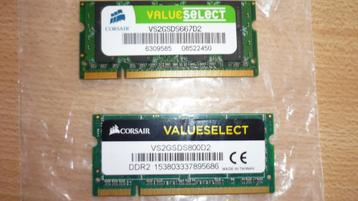 Laptop DDR2 GEHEUGENS 2X2 GB beschikbaar voor biedingen