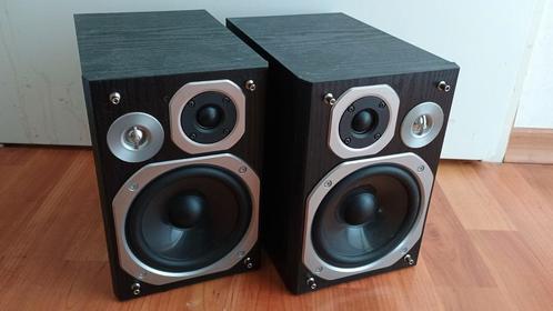 Panasonic SB-PMX5 drieweg luidsprekers, Audio, Tv en Foto, Luidsprekers, Gebruikt, Front, Rear of Stereo speakers, Minder dan 60 watt