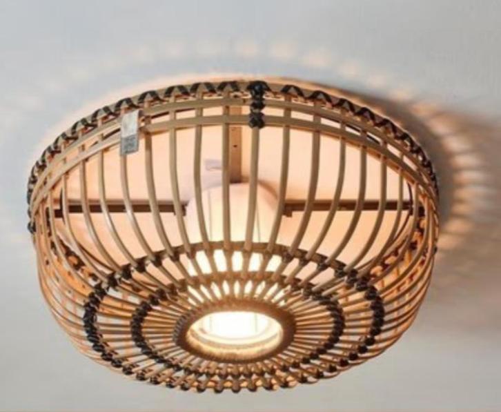 Te koop gevraagd Riviera Maison Plafondlamp San Carlos, Huis en Inrichting, Lampen | Plafondlampen, Zo goed als nieuw, Hout, Metaal