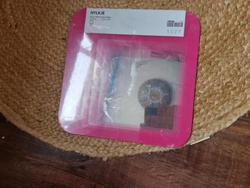 Ikea vintage roze Hylkje spiegel 30 x 30 cm nieuw in seal  beschikbaar voor biedingen