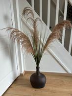 Decoratieve vaas met pluimen, Ophalen, Zwart, 75 cm of meer, Glas