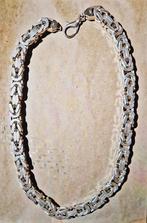 Koningsketting zilver 925 , 63 cm 13 x 13 mm 470 gr, Ophalen, Zo goed als nieuw, Zilver, Zilver