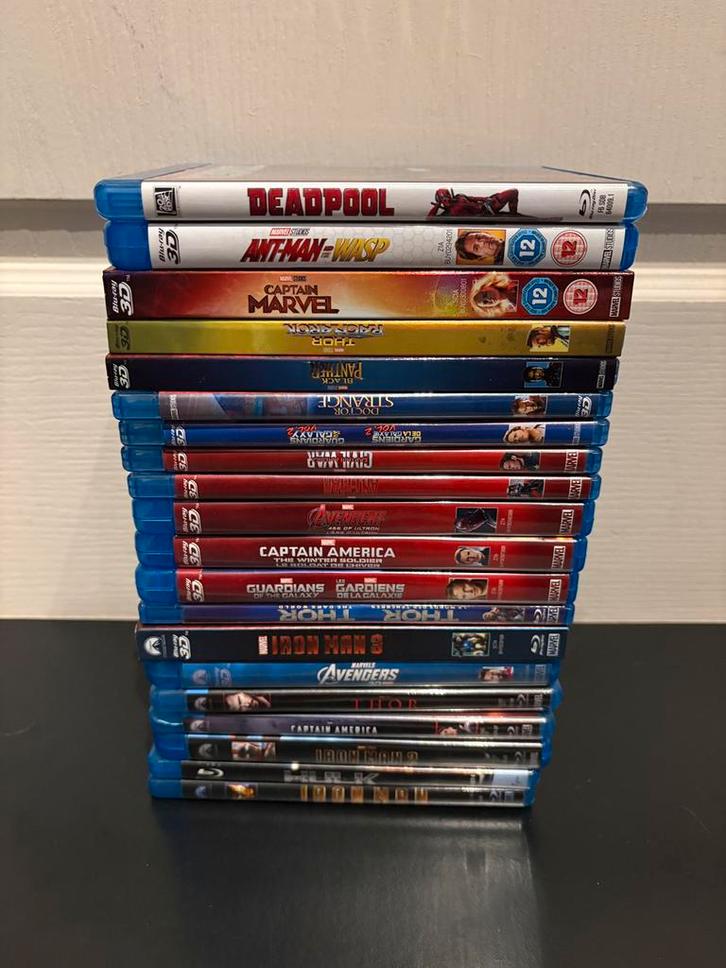 20 Marvel MCU films Blu ray, Cd's en Dvd's, Blu-ray, Zo goed als nieuw, Actie, Ophalen of Verzenden
