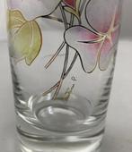 P. Courtinie 6x longdrink glazen roze bloemen goud rand, Verzenden, Kenduseditemsinfo@gmail.com, Overige stijlen, Kend Used Items EZ