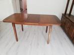Eettafel(uitschuifbaar)massief eiken,4-6pers, 162x84x76,5cm, Ophalen, Gebruikt, Eikenhout, 50 tot 100 cm