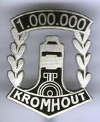 Kromhout zwart email op zilverkl vrachtwagen speldje( E_019), Verzamelen, Verzenden, Nieuw, Transport, Speldje of Pin