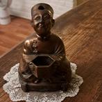 Koperen Chinese Mandarijn Beeld uit de Jaren 30 15x10 cm, Antiek en Kunst, Ophalen of Verzenden